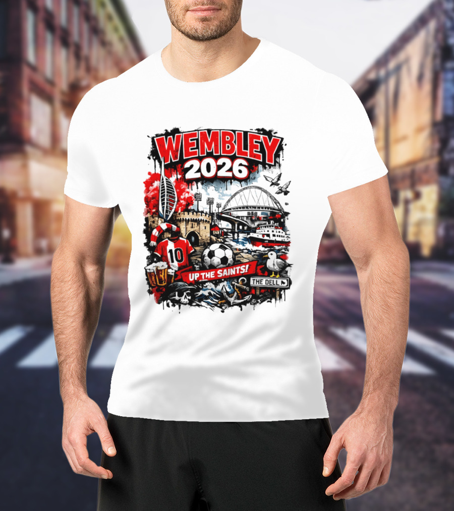 Southampton Football Wembley 2026 Up The Saints Fan Celebration T-Shirt