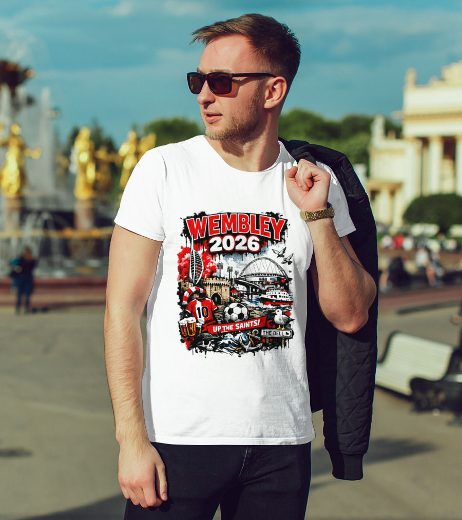 Southampton Football Wembley 2026 Up The Saints Fan Celebration T-Shirt