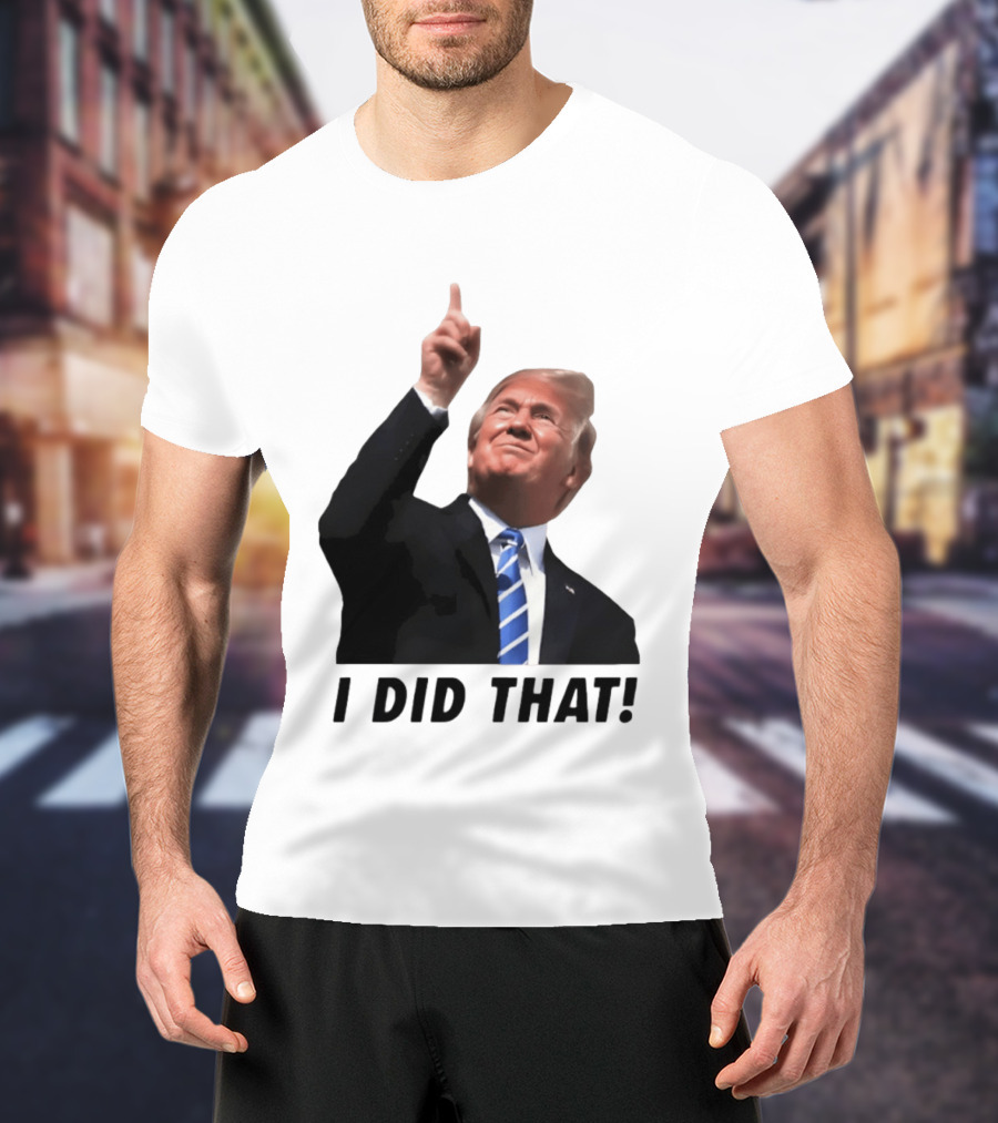 Trump I Did That Pointing Gesture Price Commentary T-Shirt
