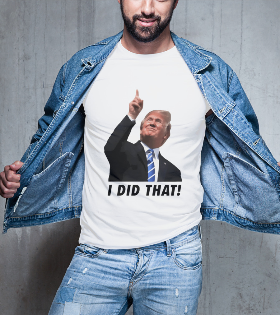Trump I Did That Pointing Gesture Price Commentary T-Shirt