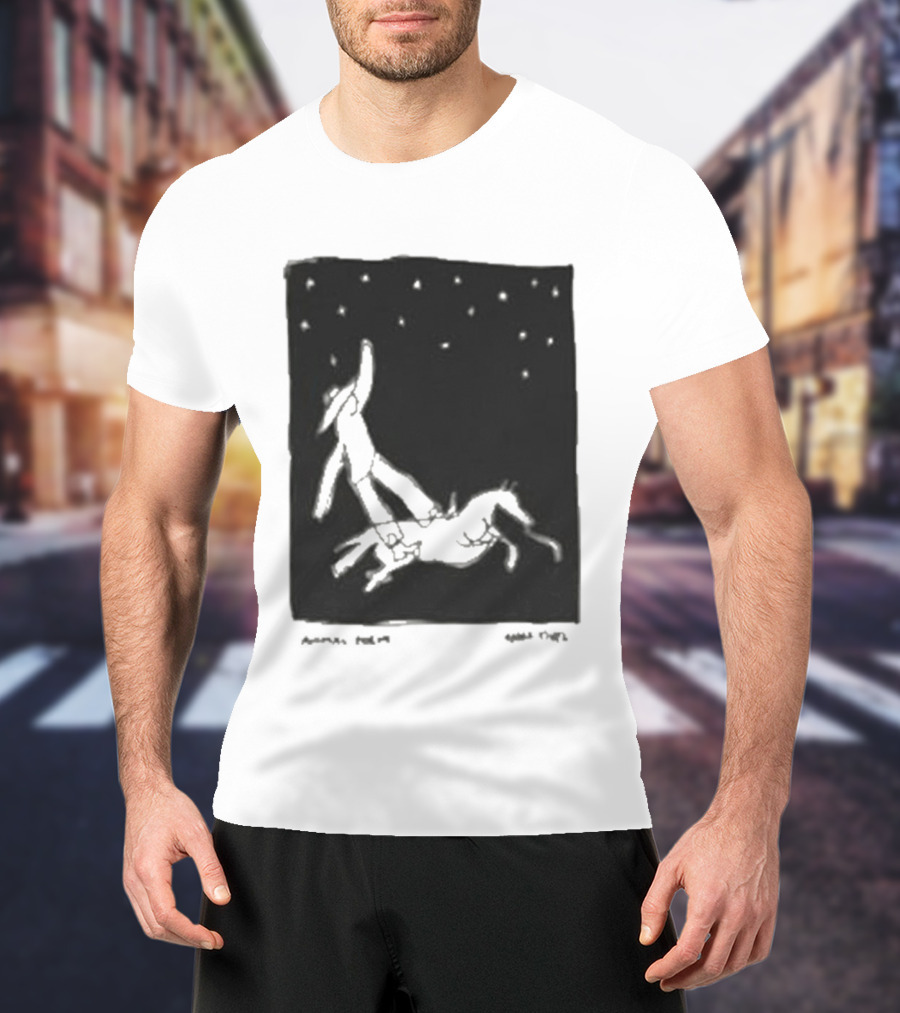 Anna Tivel Cowboy Under Starry Night T-Shirt