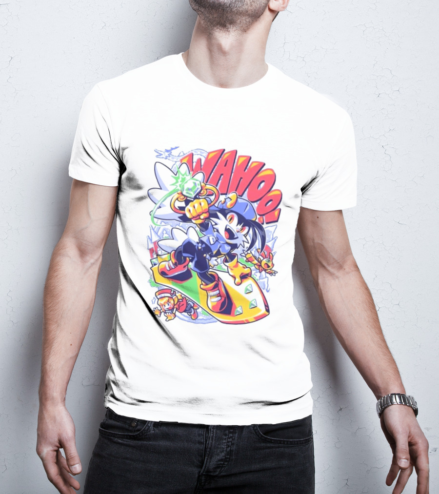 Fangamer Klonoa Wahoo Vintage Style Snowboarding Adventure T-Shirt