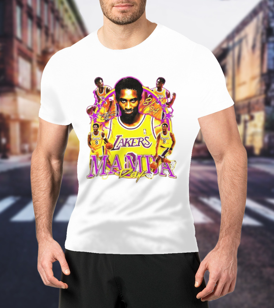 Mamba Day Kobe Bryant 8 24 Los Angeles Lakers NBA T-Shirt