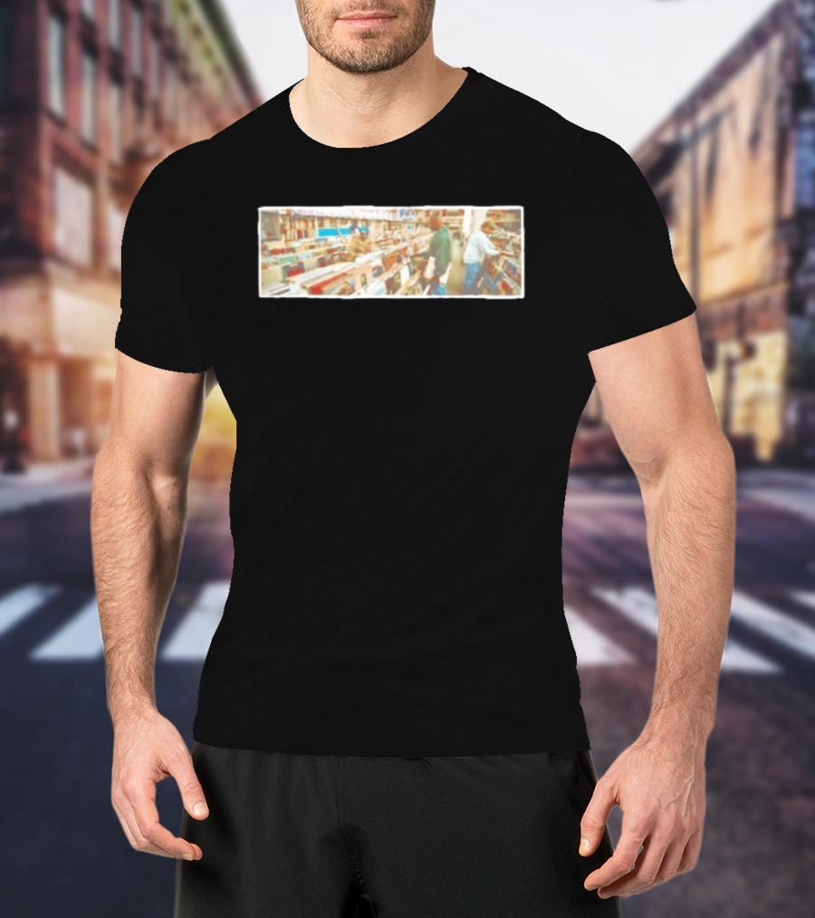 DJ Shadow Endtroducing Panoramic Record Store Scene T-Shirt