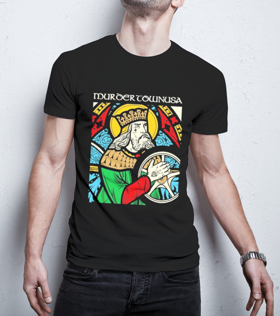 Murder Town Usa Biker Boru King Icon Medieval T-Shirt