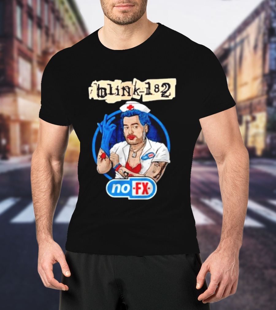 Blink 182 NoFX Collaboration San Diego Nurse T-Shirt