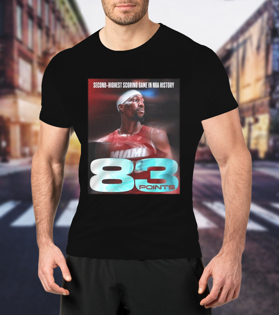 Miami 83 Points Bam Adebayo Second Highest Scoring Game In NBA History T-Shirt