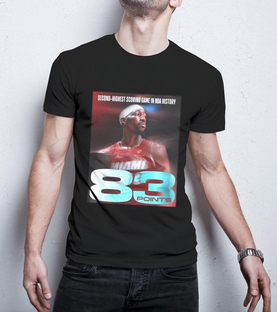 Miami 83 Points Bam Adebayo Second Highest Scoring Game In NBA History T-Shirt