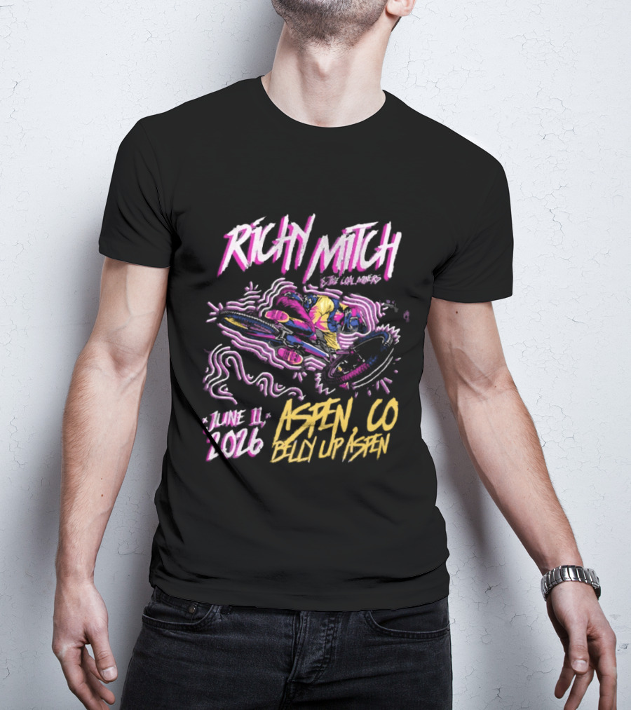 Richy Mitch And The Coal Miners June 11 2026 Aspen CO Belly Up Venue Event T-Shirt