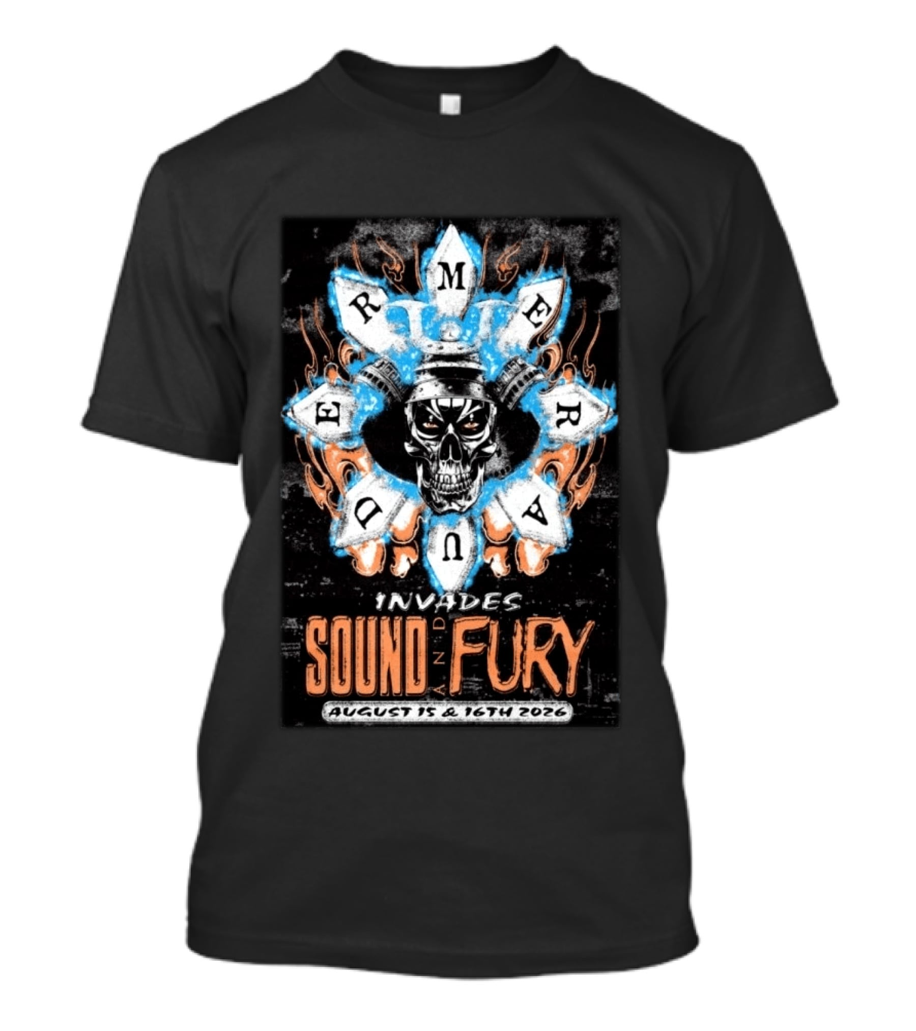 Merauder Invades Sound And Fury August 15 & 16 2026 T-Shirt