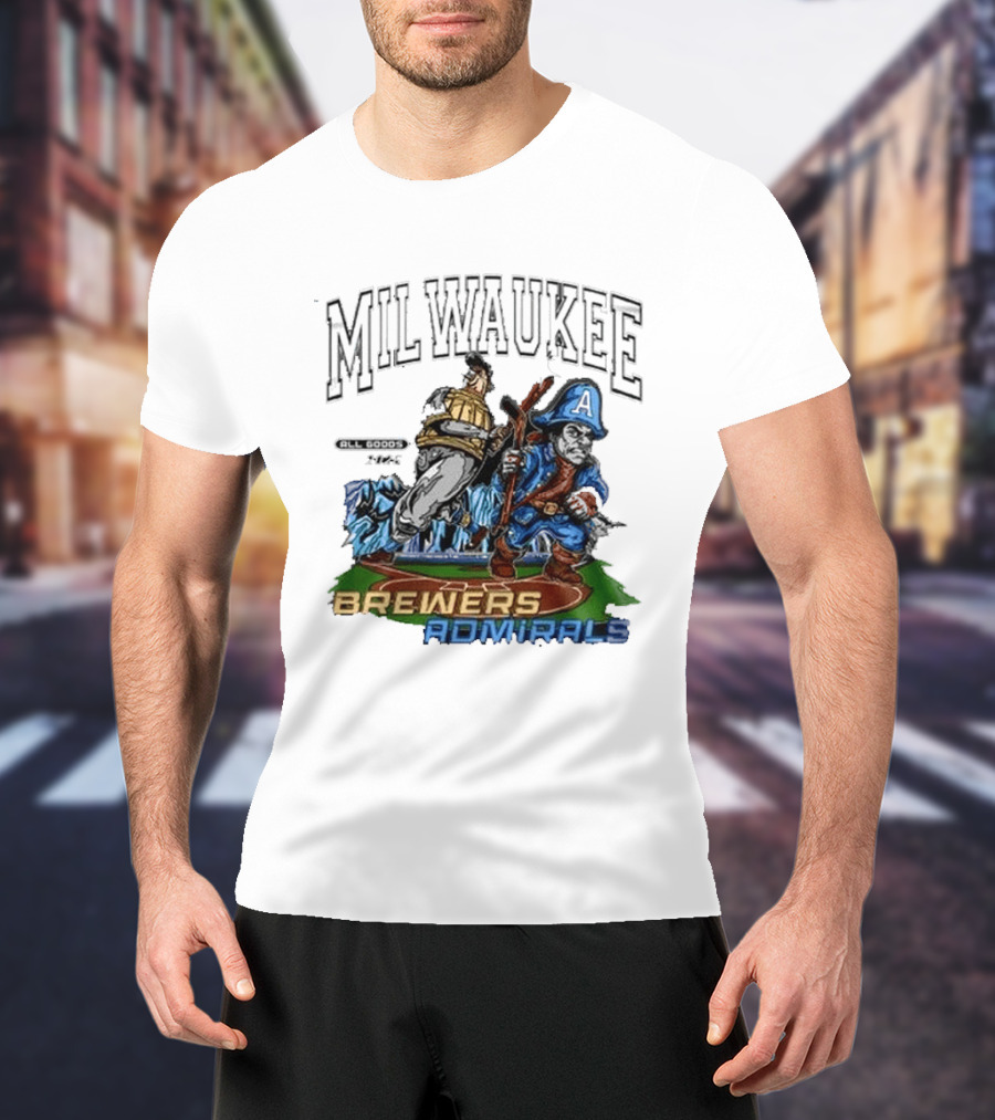 Milwaukee Brewers Admirals 2026 Night Collaboration T-Shirt