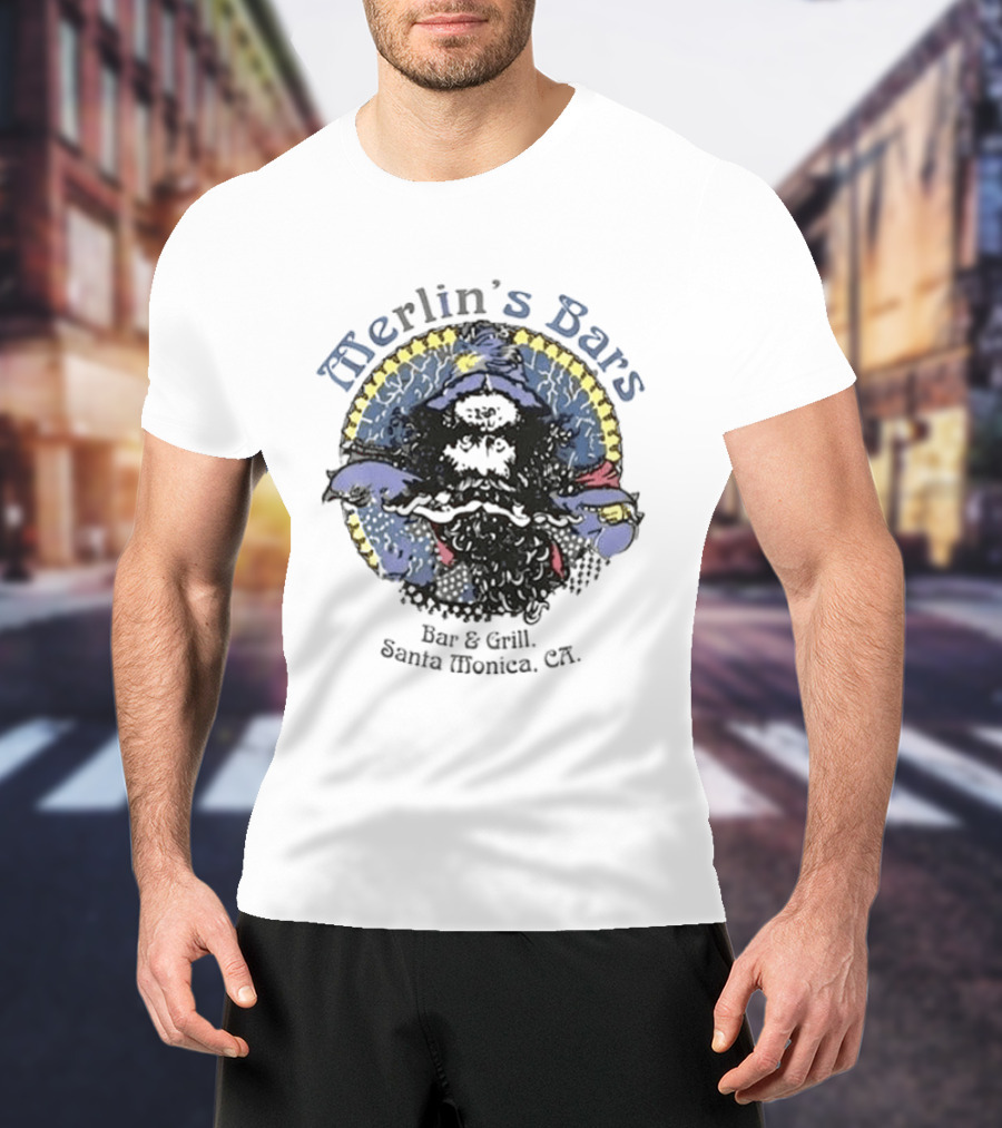 Merlin's Bars Bar & Grill Santa Monica CA T-Shirt