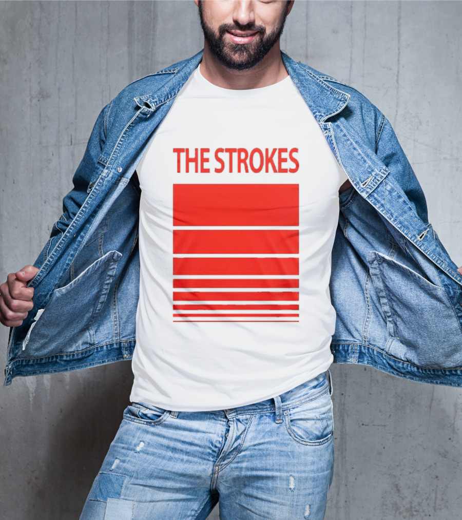 The Strokes 2026 Tour San Francisco Bold Red Stripes T-Shirt