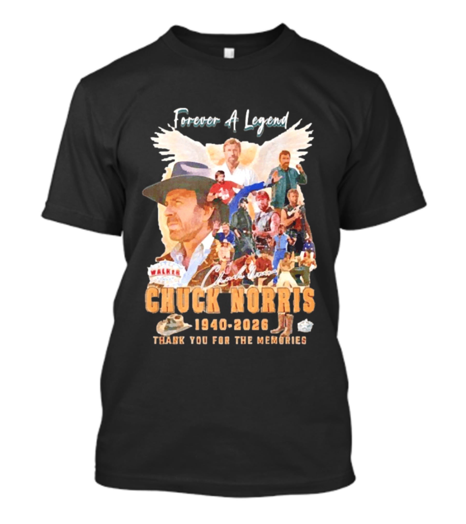 Forever A Legend Chuck Norris Thank You For The Memories 1940 2026 T-Shirt