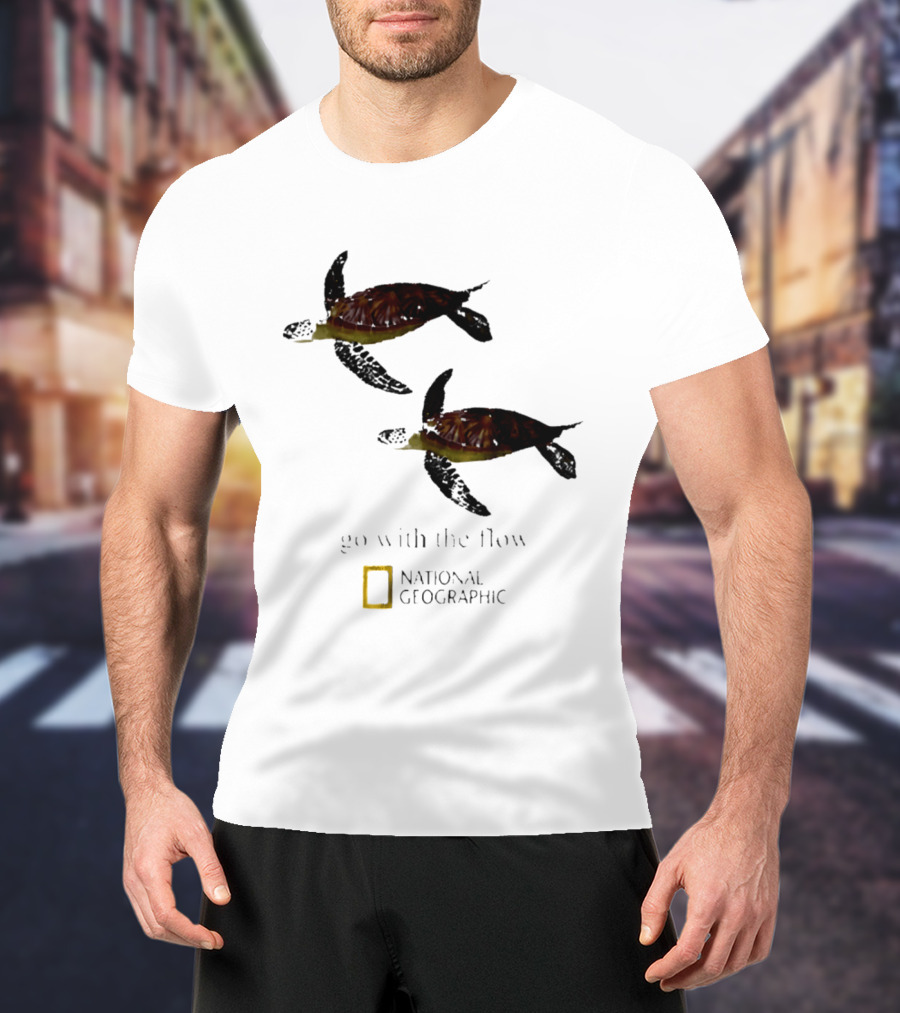 Sea Turtle Go With The Flow National Geographic T-Shirt