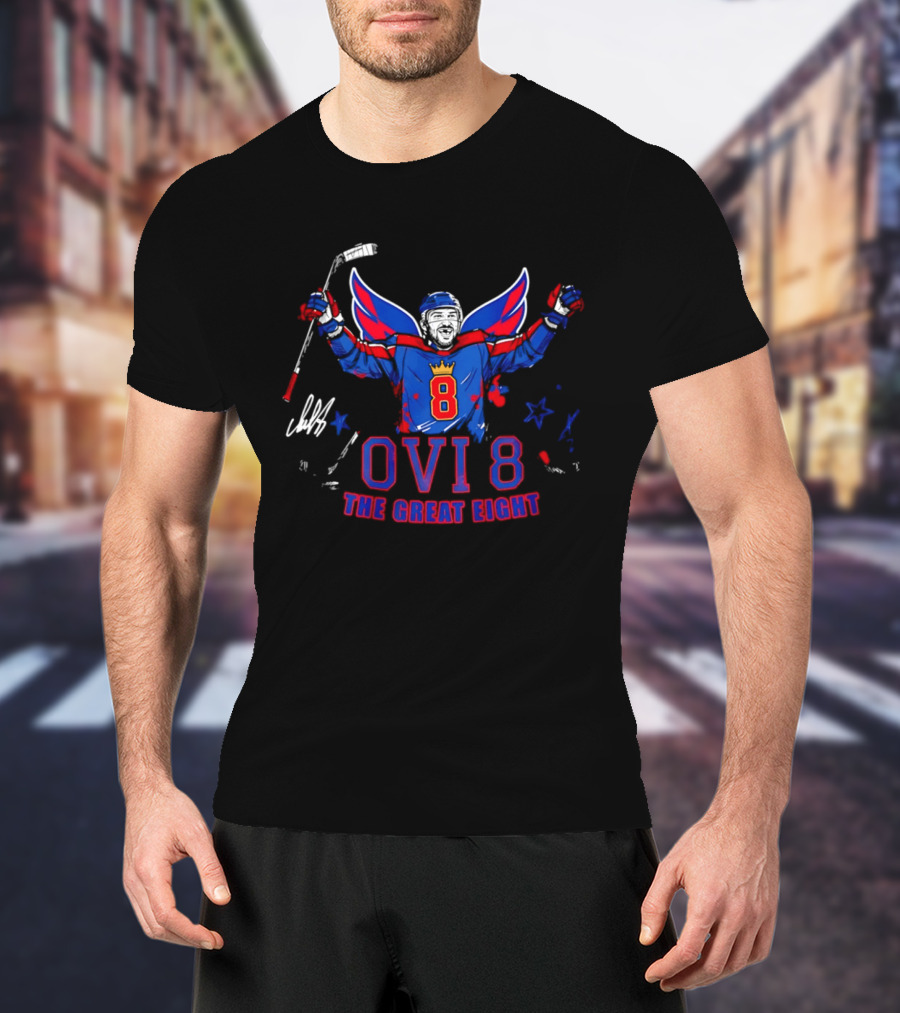 Ovi 8 The Great Eight Washington Capitals Alexander Ovechkin T-Shirt