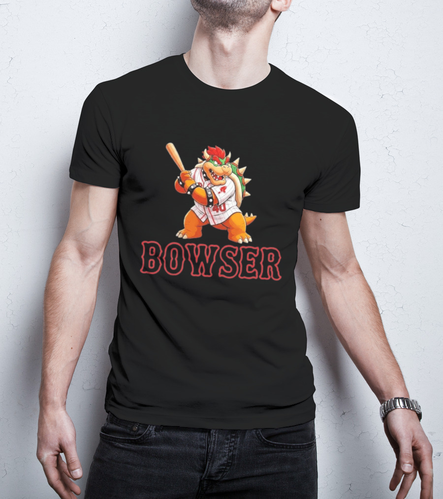 Willson Contreras Red Bowser Super Mario Baseball 40 T-Shirt