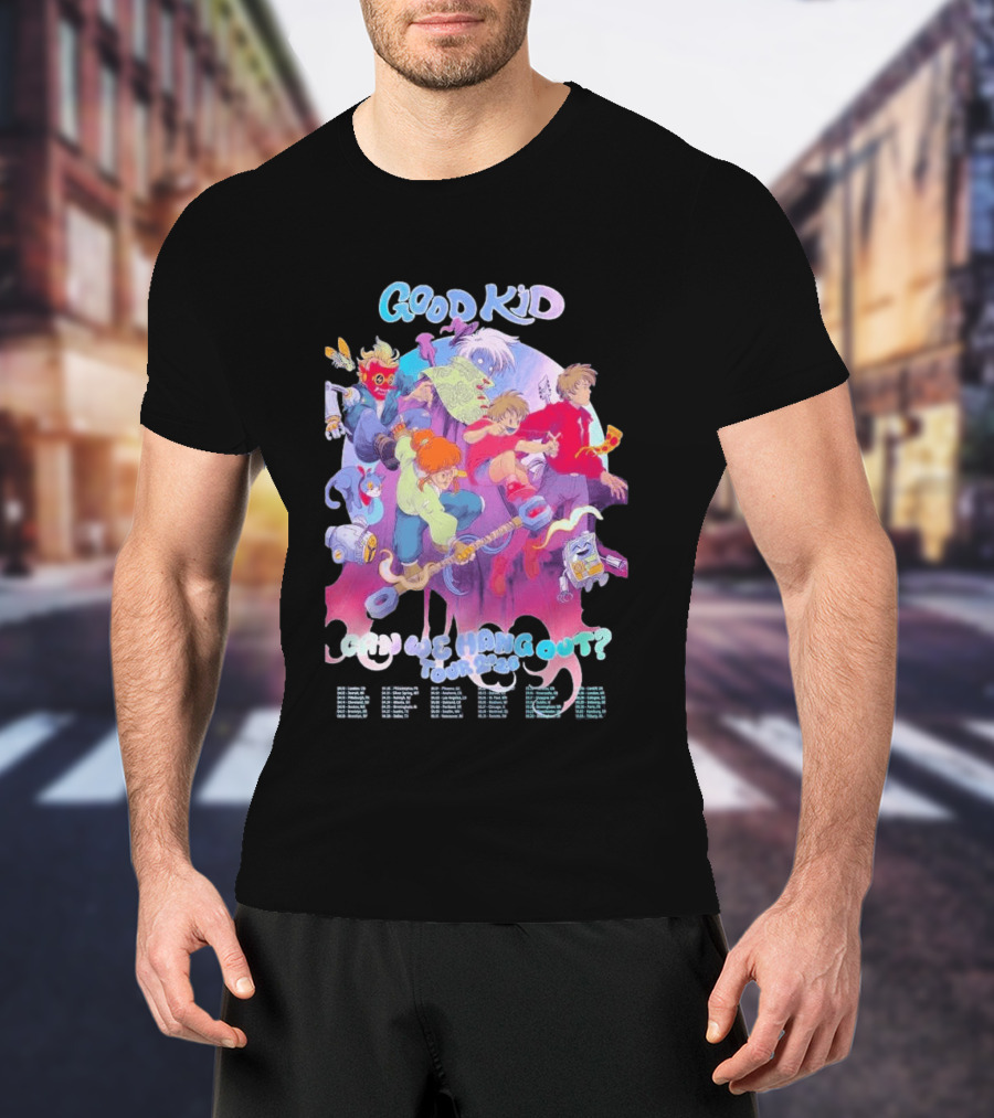 Good Kid Can We Hang Out 2026 Tour Animation Style Adventure T-Shirt