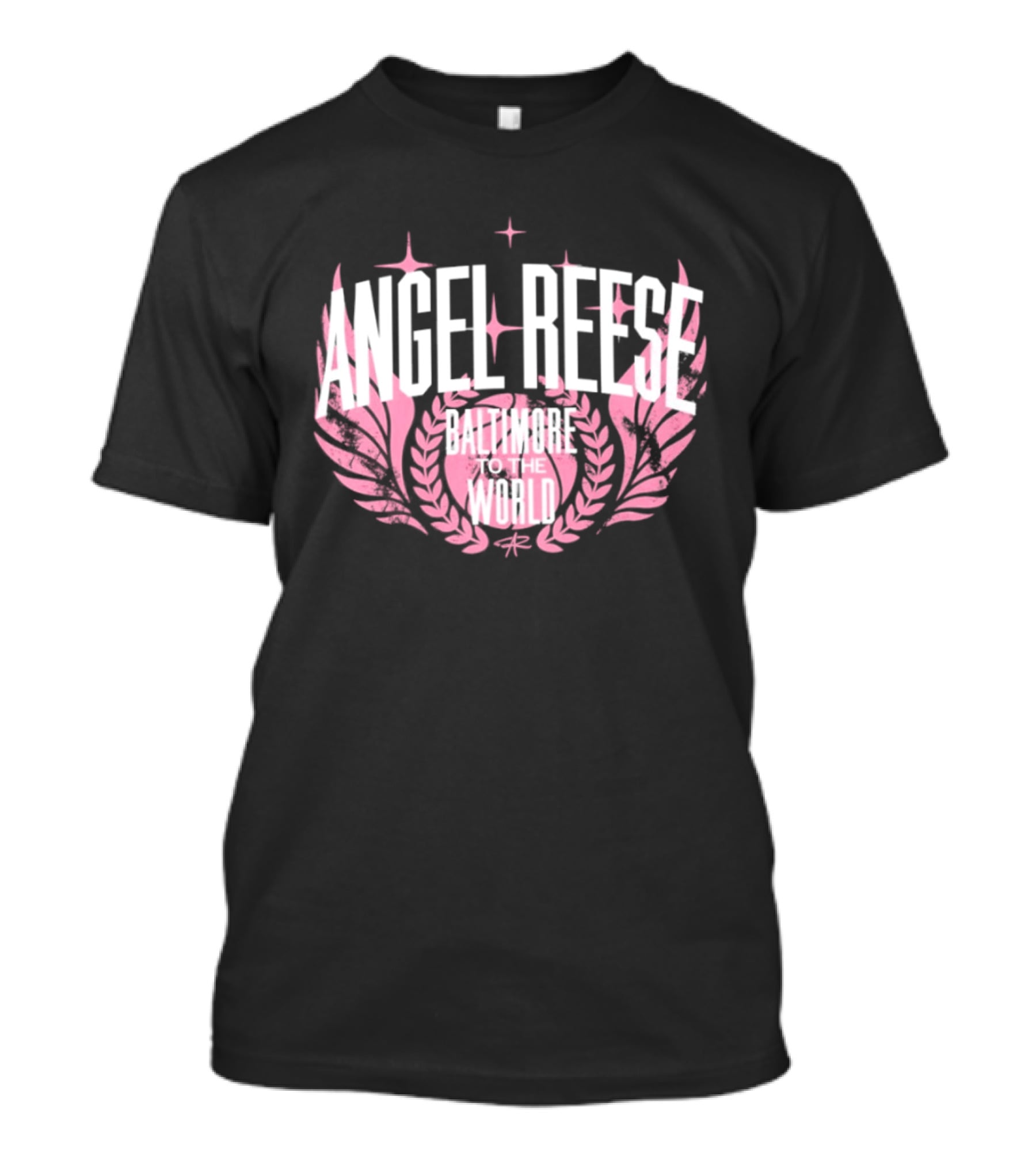 Angel Reese Baltimore To The World Laurel Wings Star Motif T-Shirt