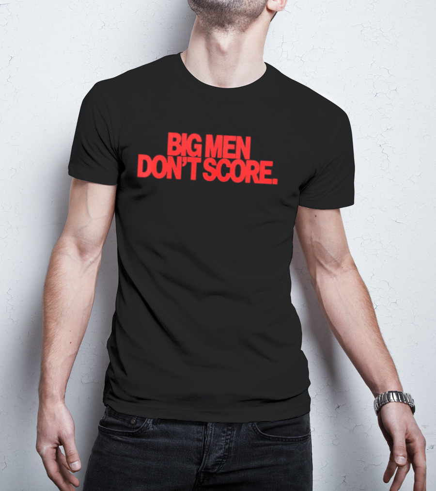 Bam Adebayo Big Men Don't Score Bold Red T-Shirt