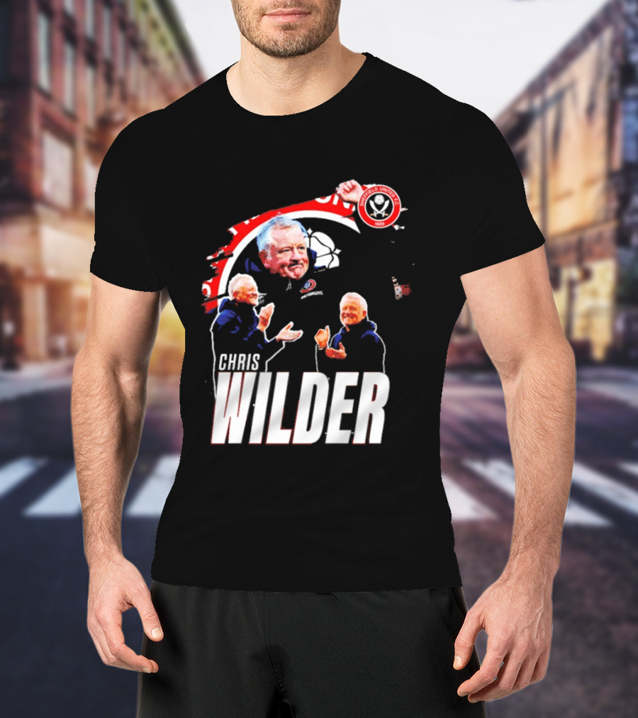 Sheffield United FC Chris Wilder Coach Fan Celebration T-Shirt