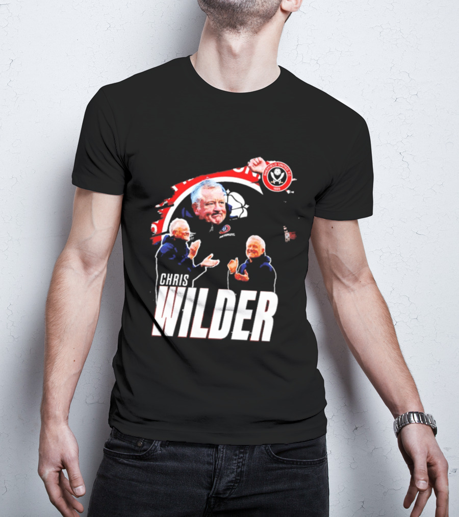 Sheffield United FC Chris Wilder Coach Fan Celebration T-Shirt