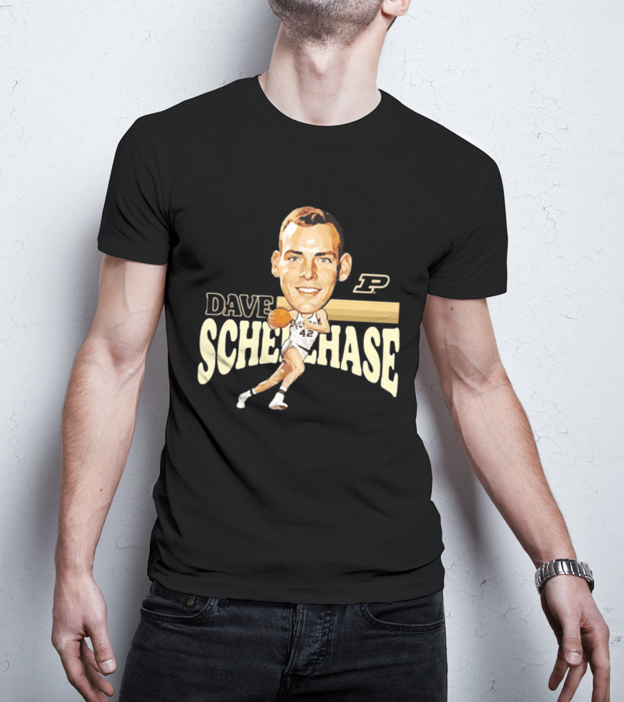 Dave Schellhase Purdue Boilermakers Basketball Legends Caricature 42 T-Shirt