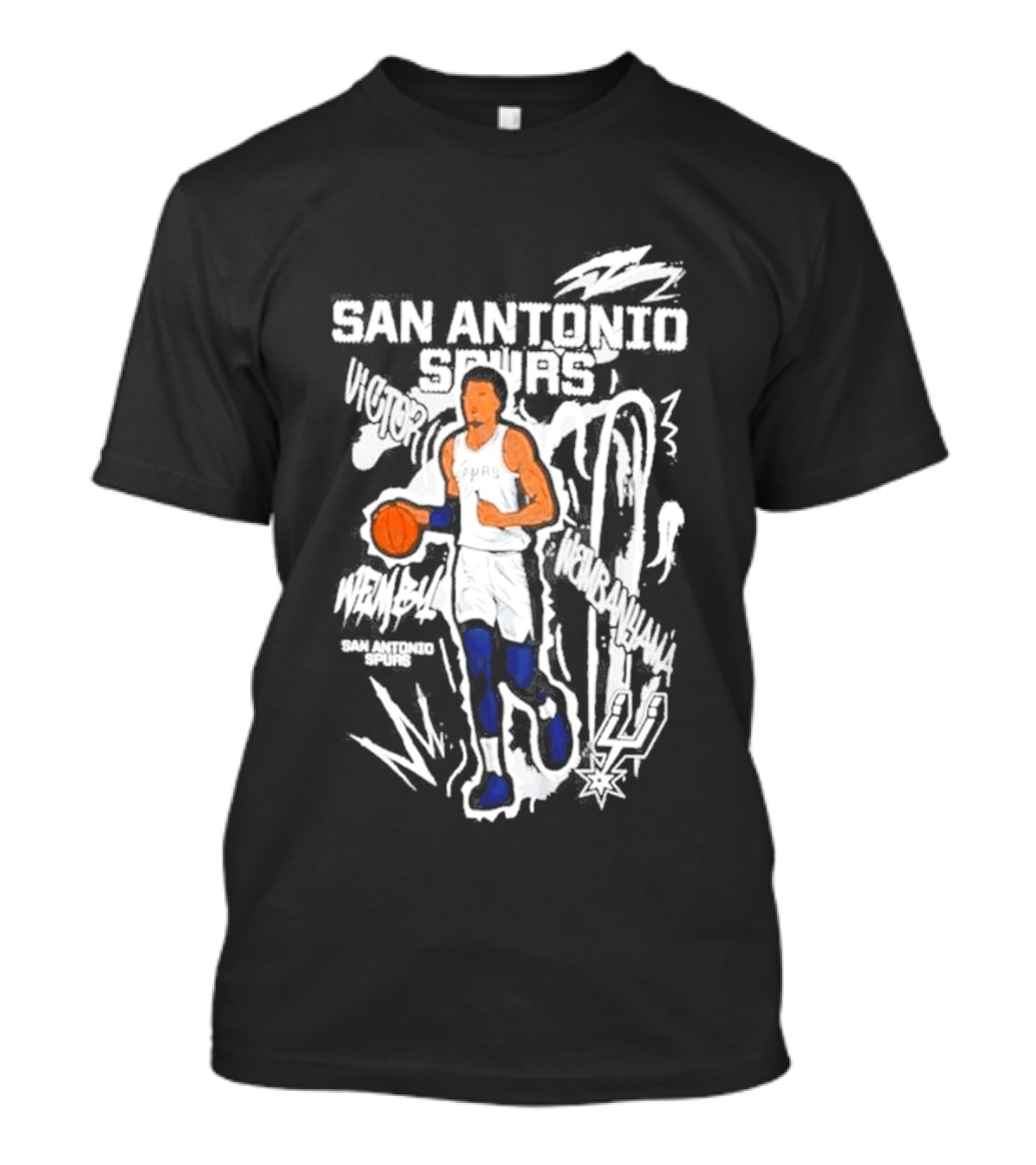 Victor Wembanyama San Antonio Spurs Chalked Up Player T-Shirt