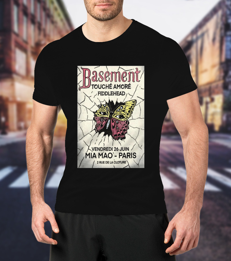 Basement Touche Amore Fiddlehead Mia Mao Paris June 26 Rue De La Cloture T-Shirt