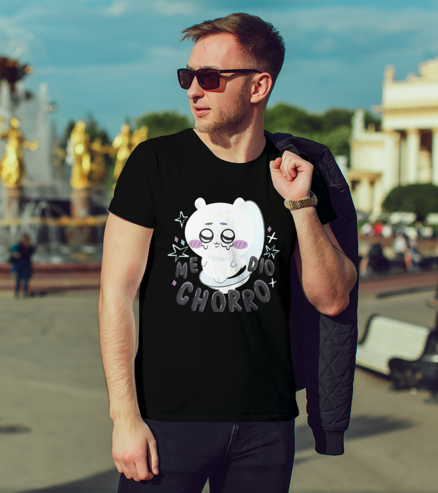 Hachiware Me Dio Chorro Chiikawa Cute Character Expression T-Shirt