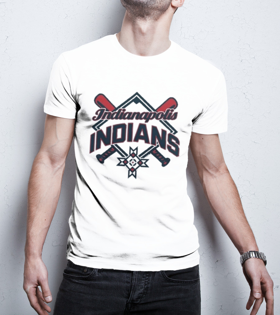 Indianapolis Indians 2026 Native American Heritage Night Baseball Crossed Bats T-Shirt