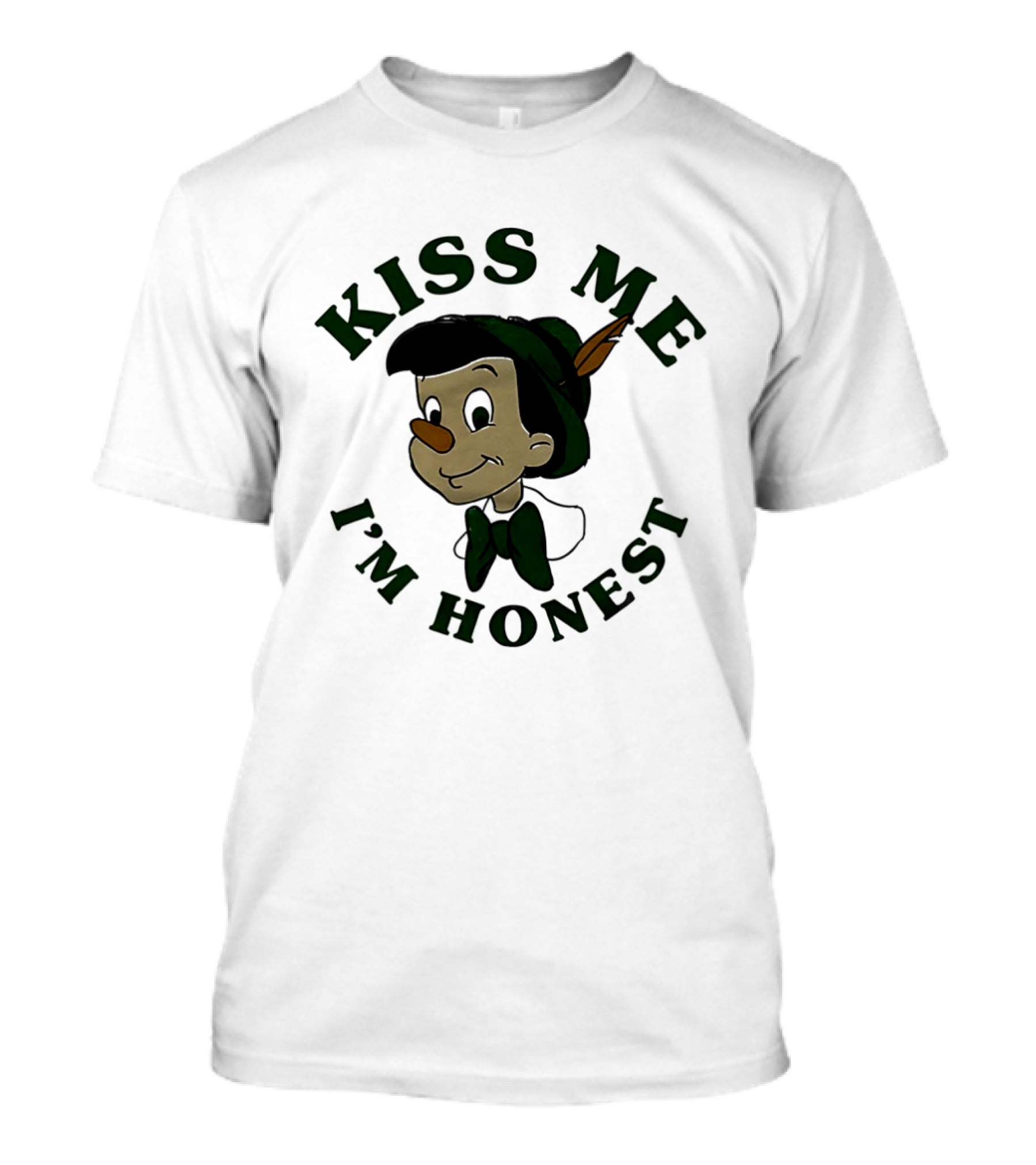Kiss Me I'm Honest St. Patrick's Day Pinocchio T-Shirt