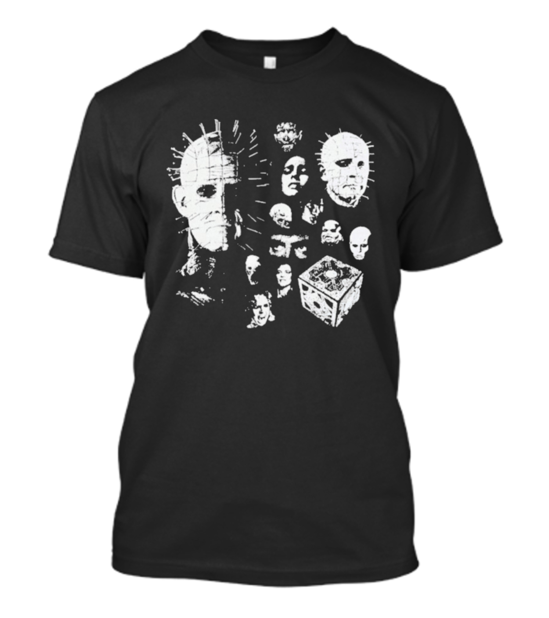 Futuremonsters Hellraiser Puzzle Box And Cenobite Faces T-Shirt