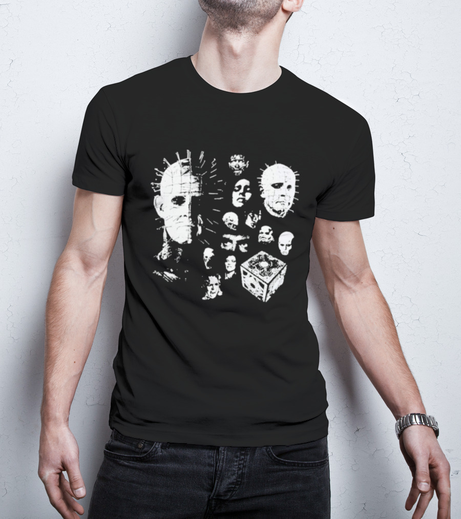 Futuremonsters Hellraiser Puzzle Box And Cenobite Faces T-Shirt