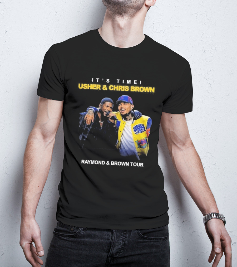 Usher & Chris Brown Raymond & Brown Tour It's Time T-Shirt