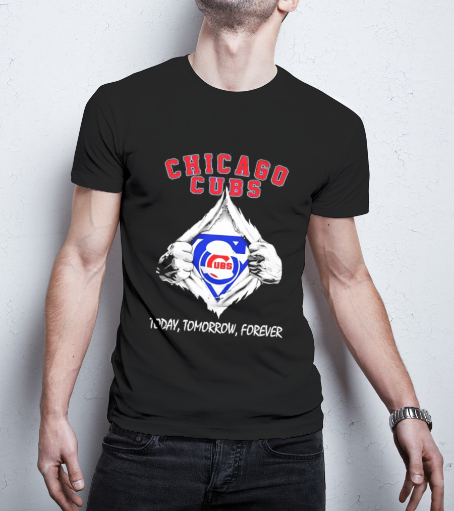 Chicago Cubs Blood Inside Me Today Tomorrow Forever T-Shirt