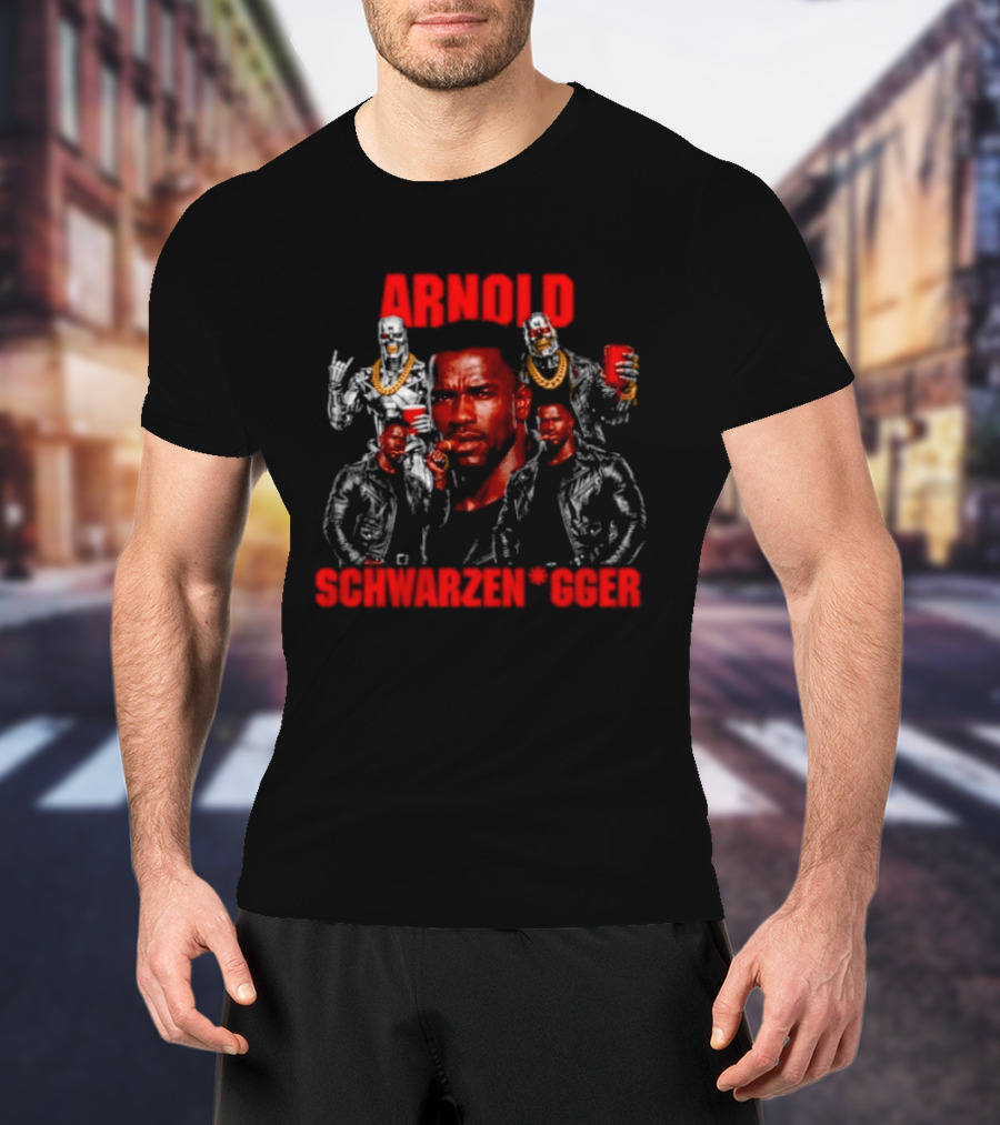 Arnold Schwarzenegger Iconic Movie Characters And Bodybuilding Poses T-Shirt