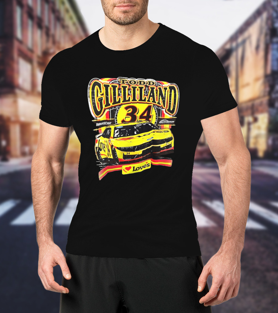 Todd Gilliland NASCAR Love's Travel Stops 34 Racing Car T-Shirt