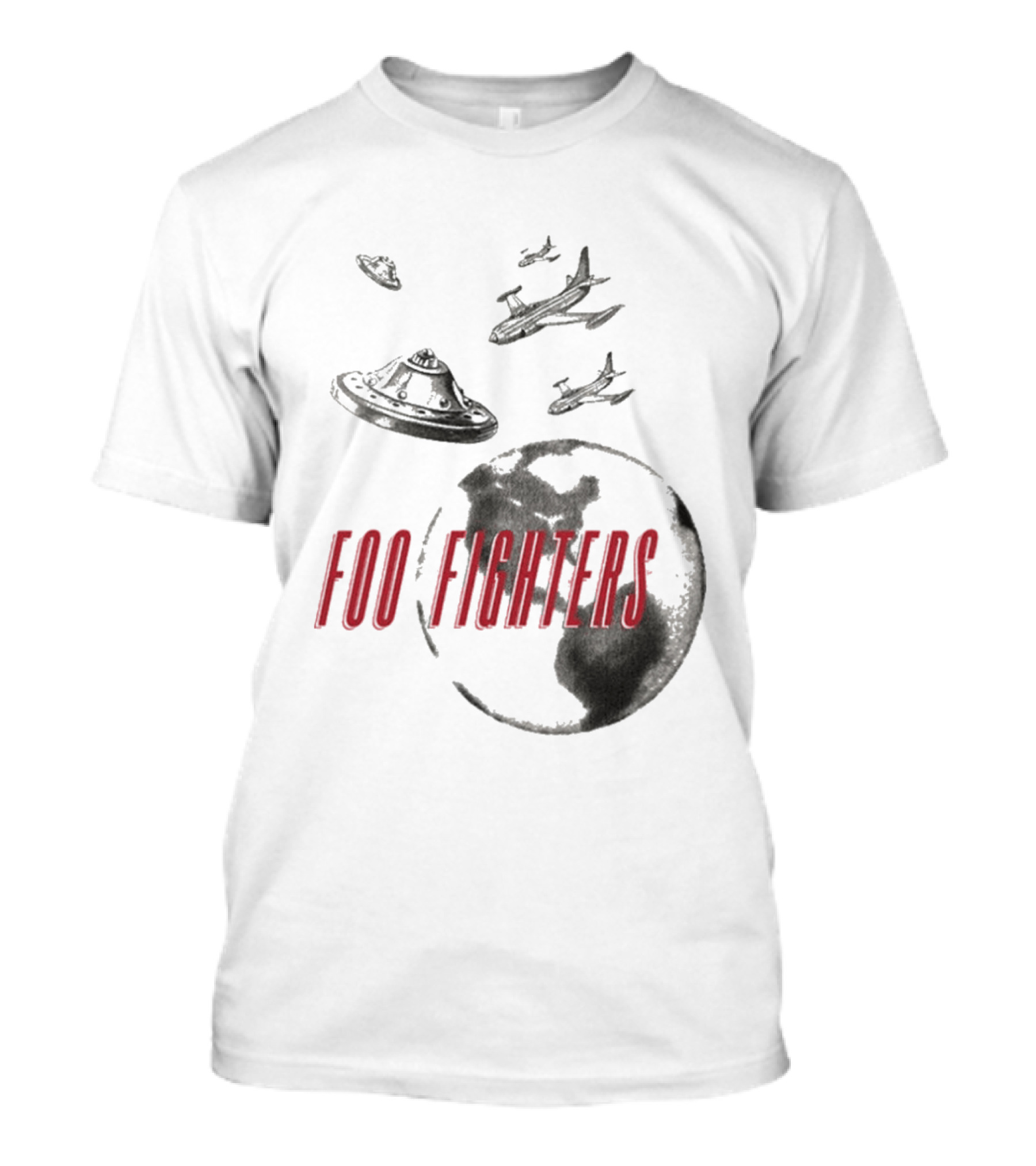 Foo Fighters UFO Earth And Aircraft Encounter T-Shirt
