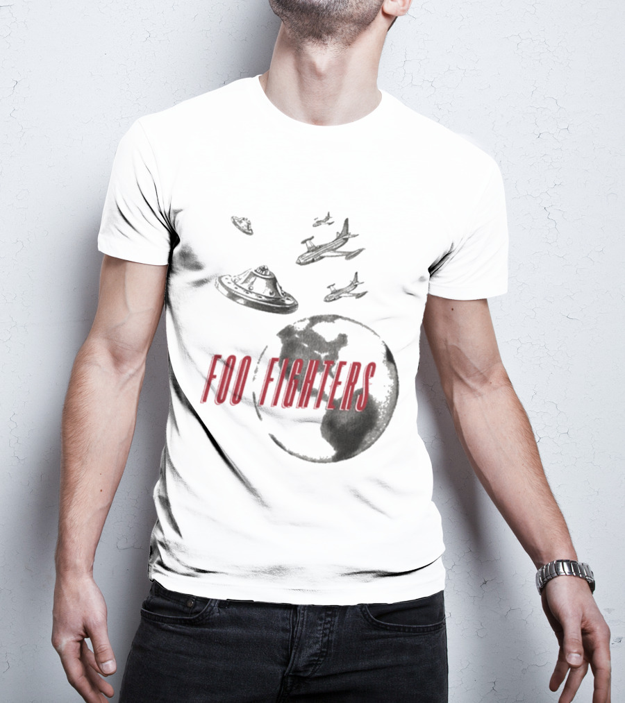 Foo Fighters UFO Earth And Aircraft Encounter T-Shirt