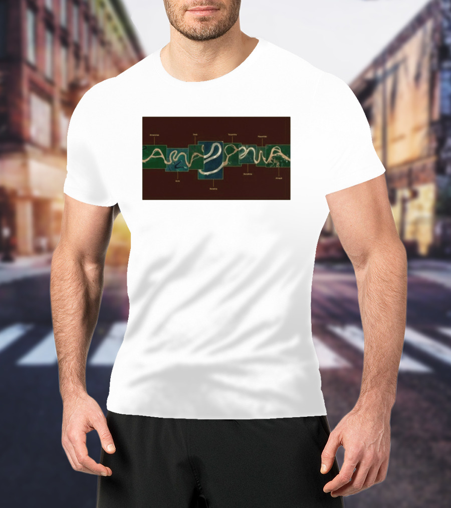 Amazonia Amazon River Map 2026 Peru Anavilhanas Mapará Teotônio Rondônia Amupá Açu Amacá T-Shirt
