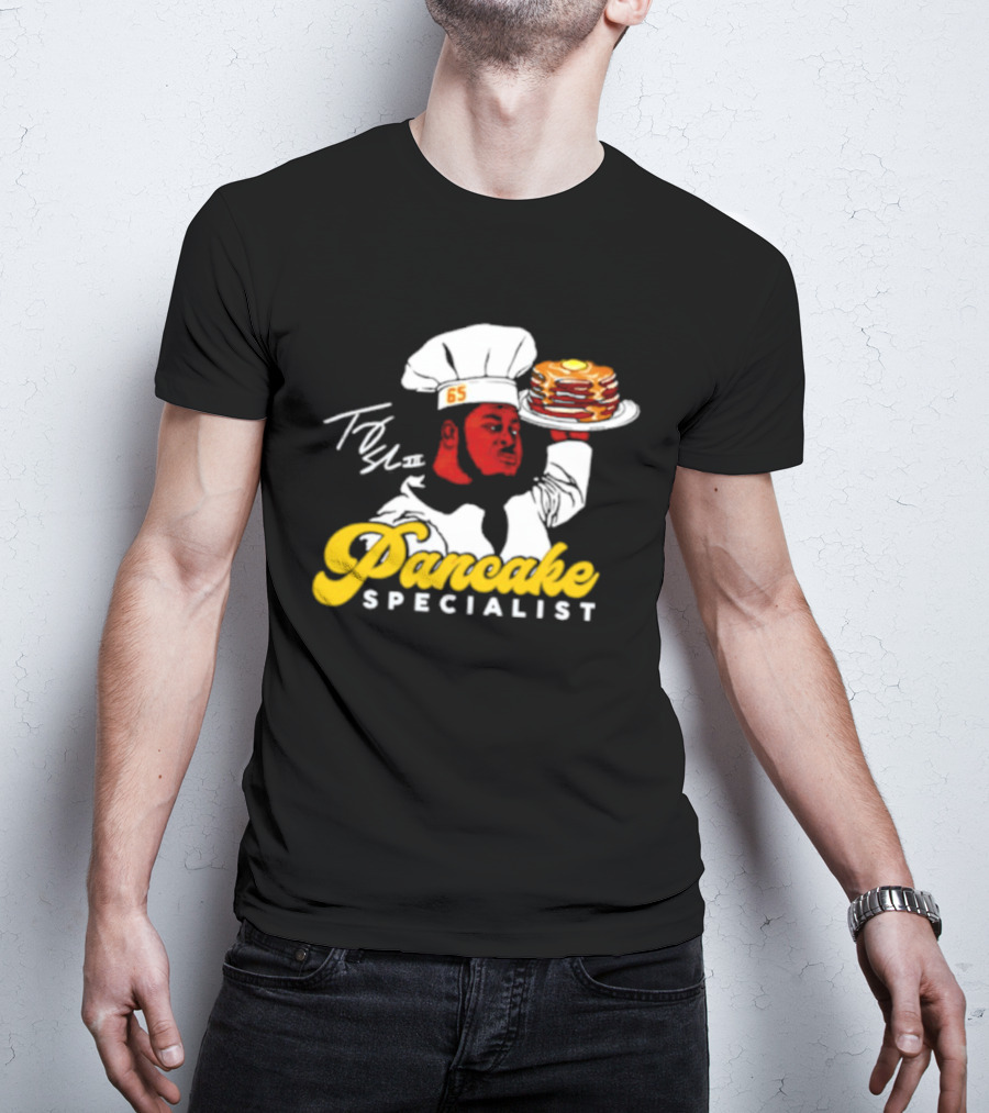 Trey Smith 65 Pancake Specialist Chef T-Shirt