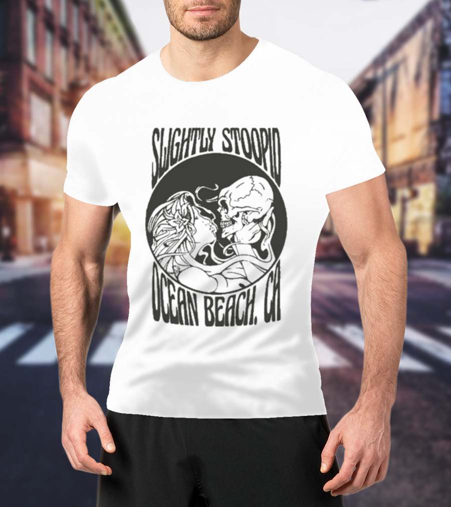 Slightly Stoopid Ocean Beach Skull Kiss T-Shirt