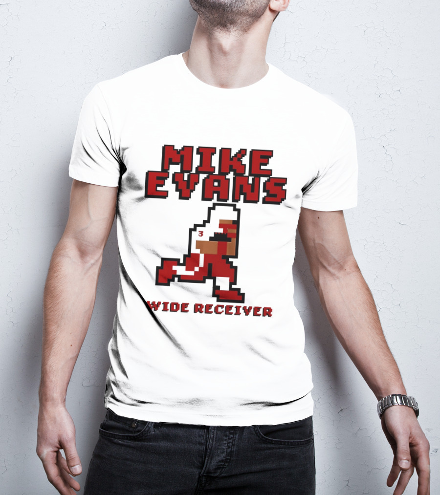 Mike Evans 8 Bit Wide Receiver NFL Football T-Shirt