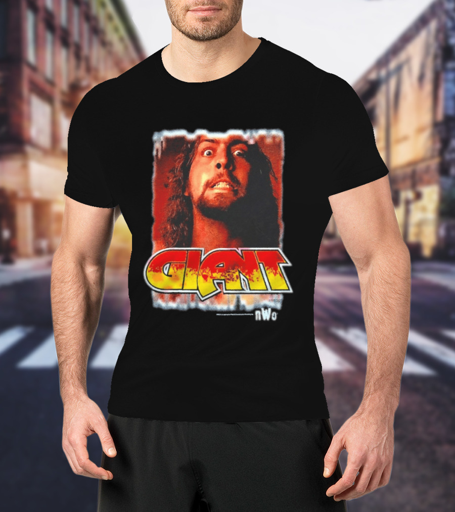 Andre Giant NWo Wrestling Iconic Giant Text And Intense T-Shirt