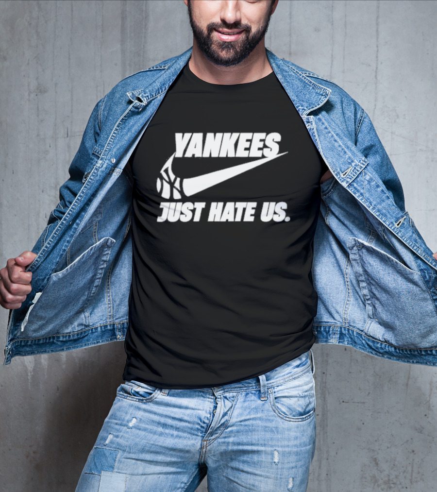 Yankees Just Hate Us Sneaker Swoosh T-Shirt