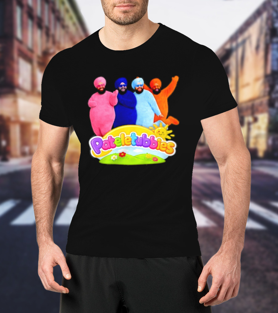 Pateletubbies Indian Characters With Colorful Outfits T-Shirt