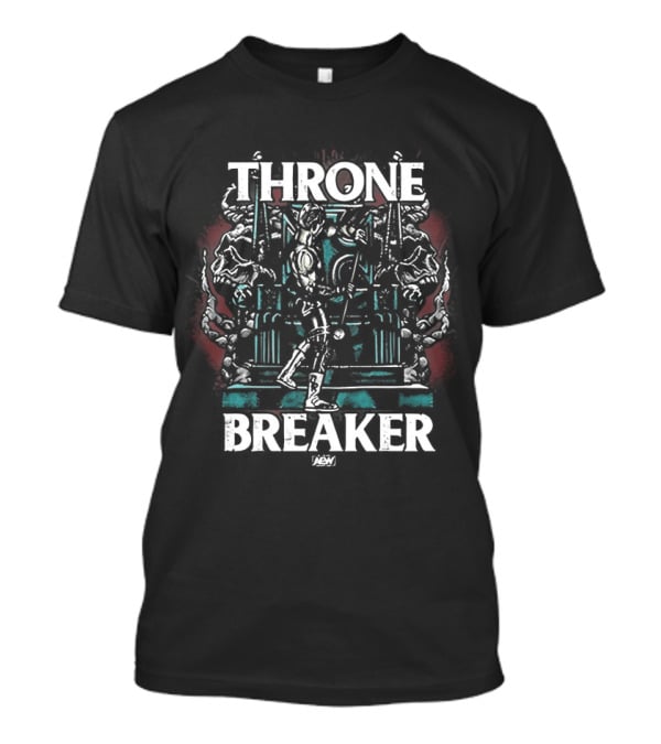 Cody Rhodes Thronebreaker Wrestler Tribute Bold Text And Throne T-Shirt