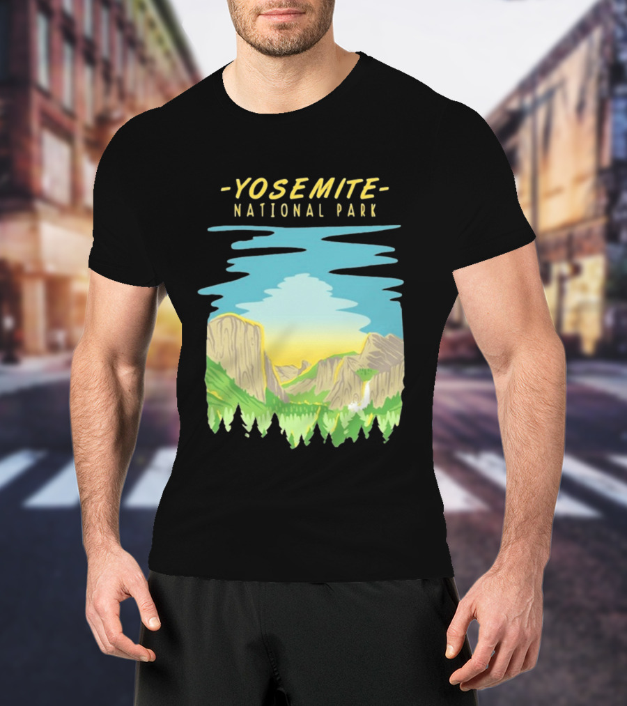 Yosemite National Park Scenic Nature Vista T-Shirt