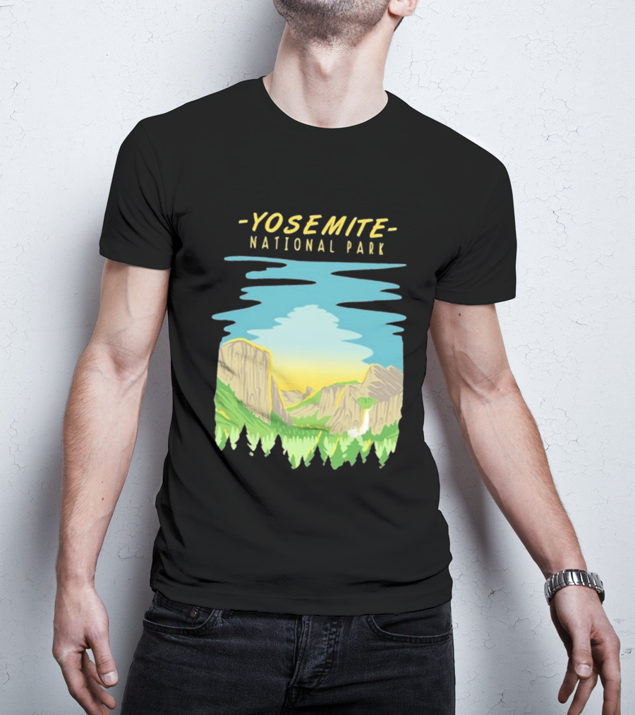 Yosemite National Park Scenic Nature Vista T-Shirt